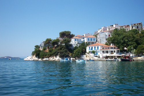 on the coast of Skiathos